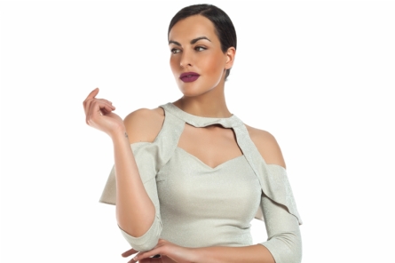 Μπλούζα μπεζ με glitter Μπλούζα μπεζ με glitter