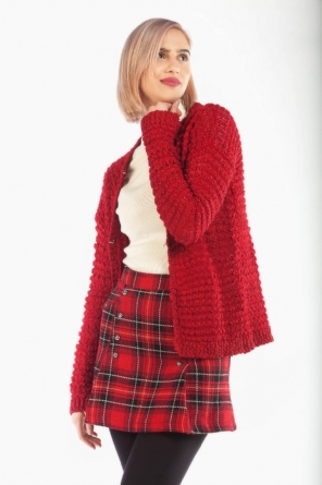 Ζακέτα κόκκινη fluffy Ζακέτα κόκκινη fluffy