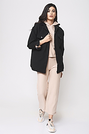 Jacket μαύρο με τσέπες Jacket μαύρο με τσέπες