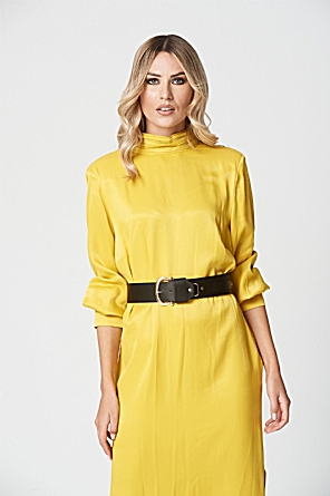 Φόρεμα Sienna κίτρινο μίντι