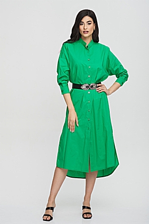 Sandy Shirt-Dress Πράσινο