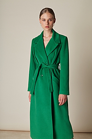 Παλτό Nancy Πράσινο με Πέτο Γιακά