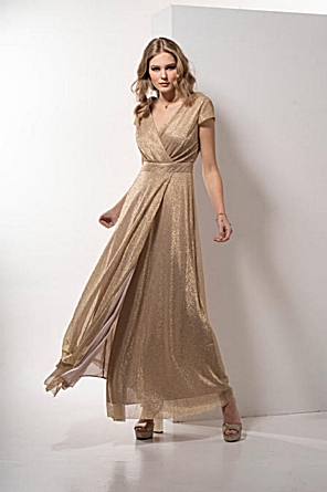 Φόρεμα Emma Μaxi Χρυσό