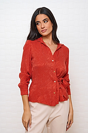 Πουκάμισο Rosy Πορτοκαλί Πουκάμισο Rosy Πορτοκαλί