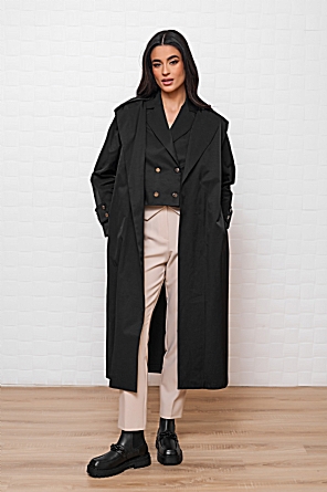 Καμπαρντίνα Allison Μαύρη Καμπαρντίνα Allison Μαύρη