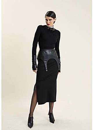 Φούστα Yara Μαύρη Φούστα Yara Μαύρη