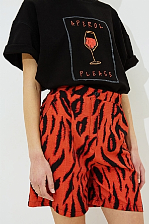 Odina Animal Print Cargo Πορτοκαλί