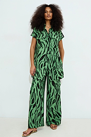 Πουκάμισο Irie Oversize Πράσινο