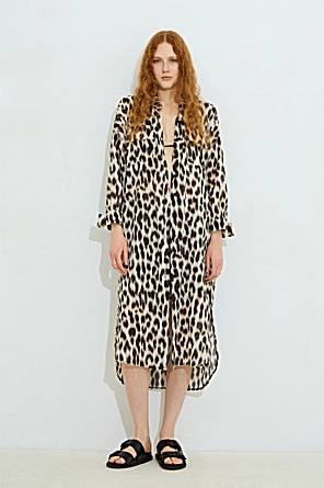 Φόρεμα Raine Leopard Shirt-Dress